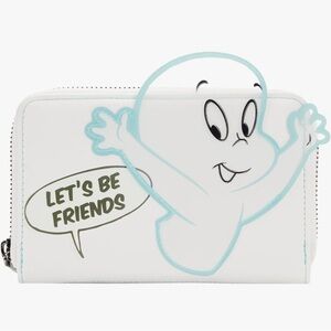 Loungefly Universal Casper the Friendly Ghost "Let's Be Friends" Zip Wallet